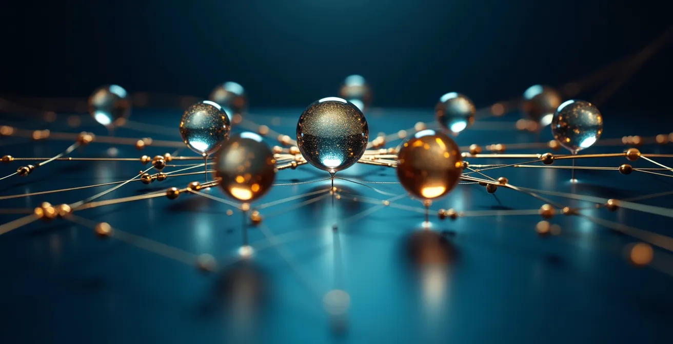 Visualizzazione concettuale dell'aggregazione sicura di conti bancari multipli