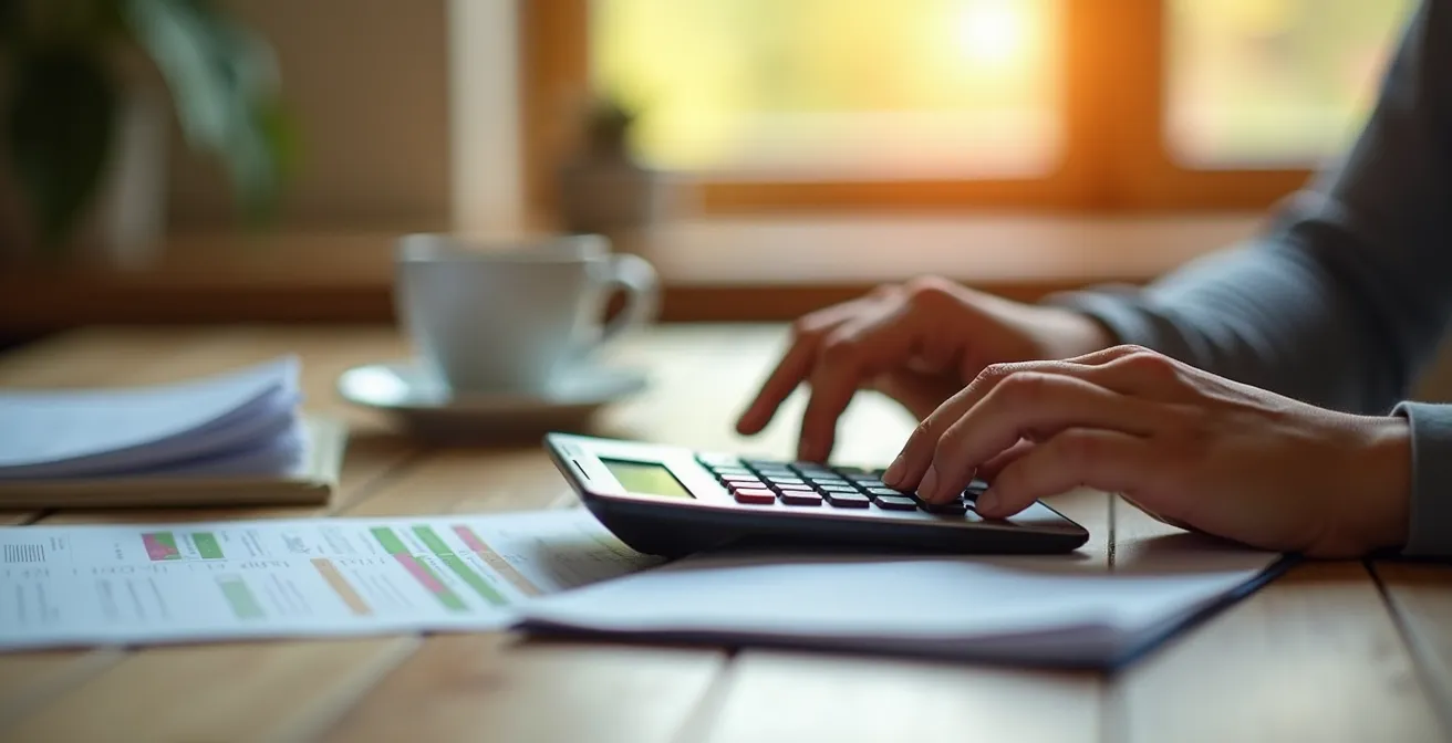 Calcolo del bilancio familiare per determinare la rata sostenibile del mutuo