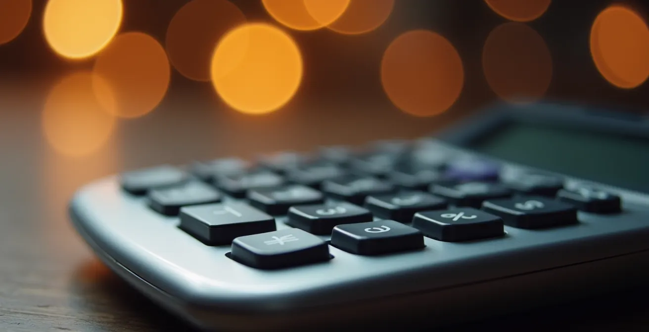 Visualizzazione del calcolo del ravvedimento operoso con calcolatrice e documenti