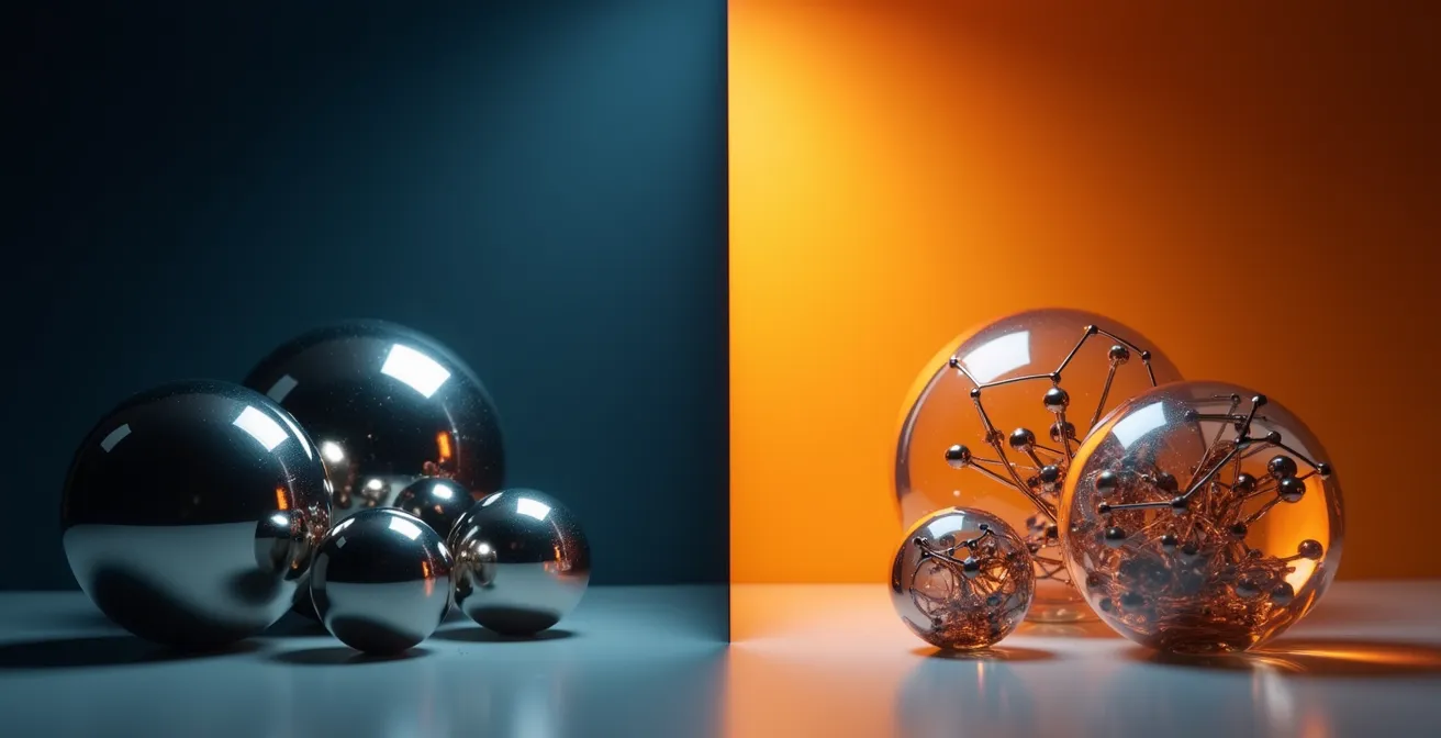 Schermata comparativa astratta di strategie di trading con grafici colorati