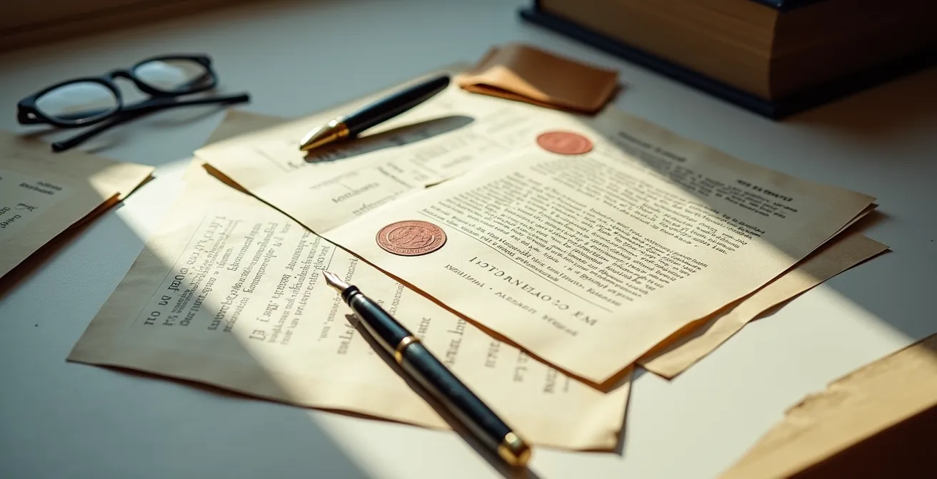 Documenti necessari per la rettifica dati CRIF organizzati su scrivania