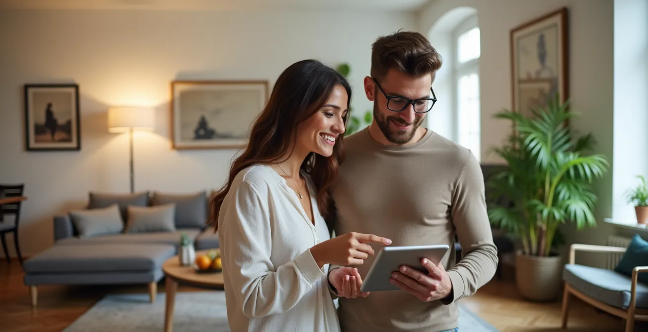 Tecnica di home staging virtuale per valorizzare immobile in affitto