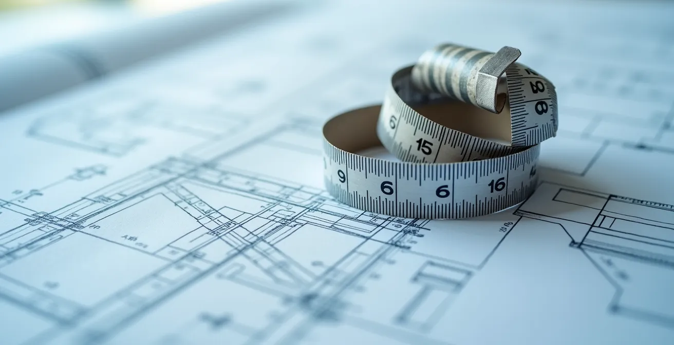 Valutazione immobiliare con perizia, documenti tecnici e misurazione degli spazi