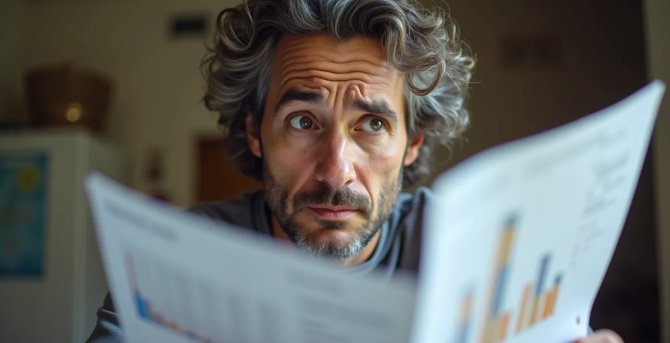 Professionista italiano che analizza proiezioni pensionistiche